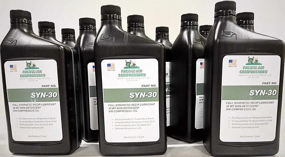 12 Quarts Air Compressor Oil / Non-Detergent Oil, Synthetic Air Compressor Oil