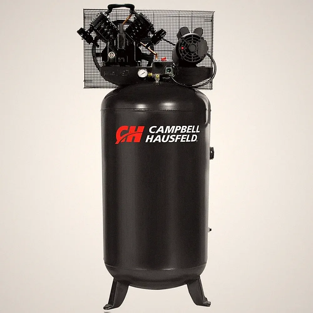 Campbell Hausfeld Air Compressor 80 Gallon Vertical 5 Hp 12.8 Amps 1 Phase