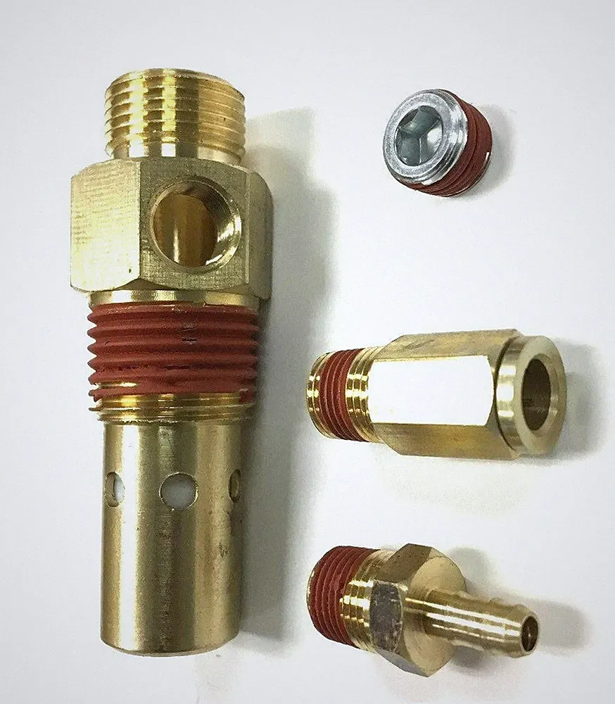 CV221502AJ CAMPBELL HAUSFELD CHECK VALVE W/ FITTING AIR COMPRESSOR PARTS 33MH88